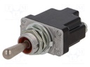 Switch: toggle; Pos: 3; SP3T; (ON)-OFF-(ON); 6A/230VAC; 15A/28VDC
