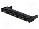 Socket; IDC; male; PIN: 50; straight; with ejector; THT; gold-plated