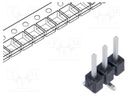 Connector: pin strips; male; PIN: 3; 2.54mm; tinned; SMT; pin header