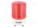 Signaller: lighting; continuous light,blinking light; red; 24VDC