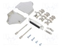 D-Sub; PIN: 25; female; shielded; straight; soldering; for cable