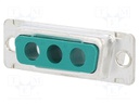 D-Sub; socket; female; on PCBs; THT; Locking: screws; 5A