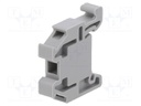 End holder; DIN TH15  rail