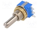 Potentiometer: shaft; on panel; 1W; 10kΩ; ±10%; 290°; for soldering