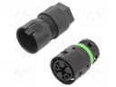 Connector: AC supply; 0.5÷1.5mm2; 16A; 400V; for cable; ways: 2