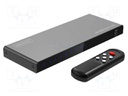 Switch; HDMI 2.1; black; Input: HDMI socket x5,USB C socket