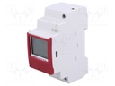 Programmable time switch; SPDT; 100÷230VAC; DIN; Display: LCD