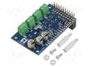 DC-motor driver; Motoron; I2C; Icont out per chan: 1.7A; Ch: 3