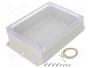 Enclosure: multipurpose; X: 146mm; Y: 186mm; Z: 55mm; Ritec; IP65