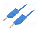 Test lead; 60VDC; 16A; 4mm banana plug-4mm banana plug; Len: 1m