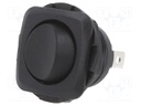 ROCKER; SPDT; Pos: 2; ON-ON; 10A/28VDC; black; none; Rcont max: 50mΩ