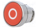 Switch: push-button; Stabl.pos: 1; 22mm; red; Illumin: none; IP66
