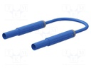 Test lead; 19A; banana plug 4mm,both sides; insulated; Len: 1m