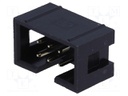 Socket; IDC; male; PIN: 6; straight; THT; gold-plated; 2.54mm