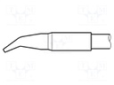 Tip; bent chisel; 4.8x1.5mm; longlife
