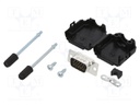 D-Sub HD; PIN: 15; male; unshielded; straight; soldering; for cable
