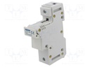 Fuse holder; cylindrical fuses,industrial fuses; 14x51mm; 63A