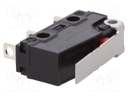 Microswitch SNAP ACTION; with lever; SPDT; 0.1A/250VAC; ON-(ON)