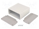 Enclosure: multipurpose; with fixing lugs,with panel; TEKAL