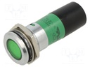 Indicator: LED; green; 230VAC; Ø22mm