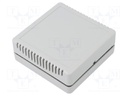 Enclosure: multipurpose; X: 100mm; Y: 100mm; Z: 35mm; vented; ABS