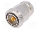 Adapter; 4.3-10 plug,7-16 socket; Insulation: teflon; 6GHz; 50Ω