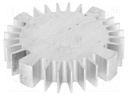 Heatsink; LED; Ø: 70mm; H: 15mm