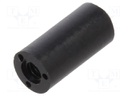 Spacer sleeve; cylindrical; polyamide; M2; L: 8mm; Øout: 4mm