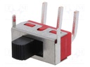 Switch: slide; Pos: 2; SPDT; 2A/250VAC; 5A/28VDC; ON-ON; -30÷85°C