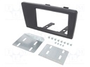 Radio mounting frame; Volvo; 2 DIN; anthracite