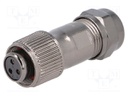 Plug; female; ST12; PIN: 3; IP67; 5÷8mm; 13A; soldering; for cable
