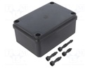 Enclosure: multipurpose; X: 80mm; Y: 120mm; Z: 50mm; ABS,polystyrene