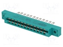 Card edge; PIN: 24; soldered; for panel mounting,for cable