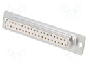 D Sub Connector, DB37, Standard, Receptacle, FCI D Series, 37 Contacts, DC, Solder Cup