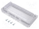 Inspection windows; 78x165x25mm; IP65; on hinged