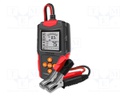 Tester: rechargeable batteries; 150x90x35mm; VDC: 12÷24V; 200Ah