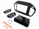 Radio mounting frame; Jeep; 2 DIN; black