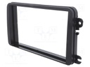Radio frame; VW; 2 DIN; black