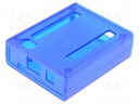 Enclosure: for computer; BEAGLEBONE; ABS; blue; X: 77mm; Y: 95mm