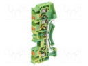 Splice terminal: rail; DS; for DIN rail mounting; spring clamp