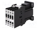 Contactor: 3-pole; NO x3; Auxiliary contacts: NC; 24VDC; 12A; CL