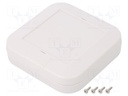 Enclosure: multipurpose; X: 100mm; Y: 100mm; Z: 25mm; WP; ASA; IP67