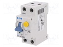 RCBO breaker; Inom: 20A; Ires: 30mA; Poles: 1+N; 230VAC; IP20; PKNM