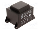Transformer: encapsulated; 30VA; 230VAC; 12V; 12V; 1250mA; 1250mA