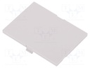Front panel; without frame,with holder; 2M Modulbox One; grey