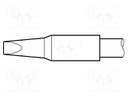 Tip; chisel; 2.7x1mm; longlife