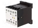 Contactor: 3-pole; NO x3; Auxiliary contacts: NO; 24VDC; 12A; DIN