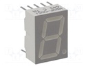 Display: LED; 7-segment; 14.22mm; 0.56"; No.char: 1; red; anode; 1.6V