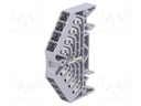 Splice terminal: rail; 1.5mm2; ways: 1; terminals: 16; grey; 250VAC