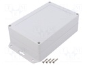 Enclosure: multipurpose; X: 120mm; Y: 180mm; Z: 60mm; ZP; ABS; IP67